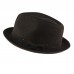 's Summer Lightweight Linen Derby Fedora Upturn Curl Brim Hat  eb-49602996